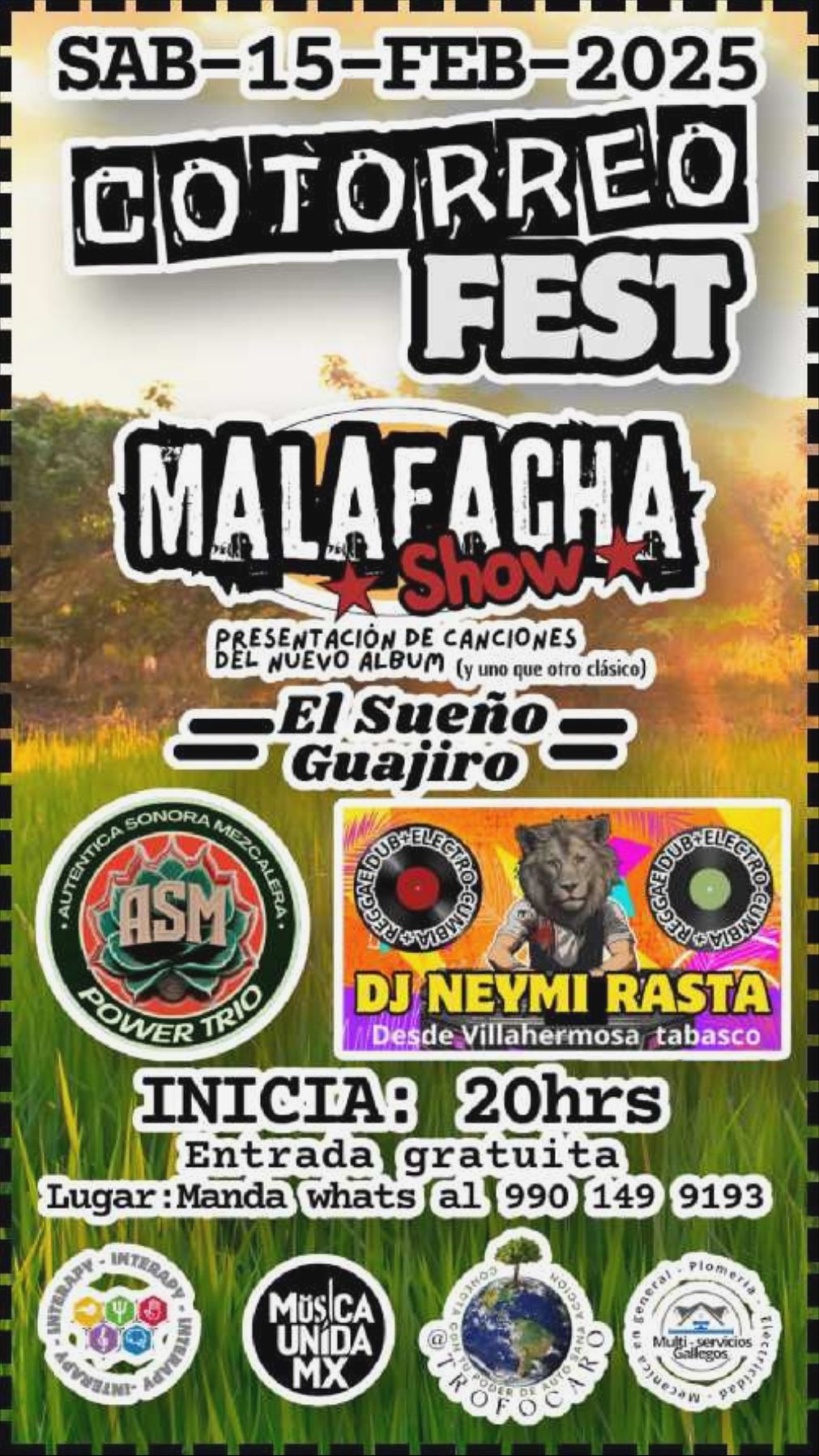 Foto de la banda Malafacha Show