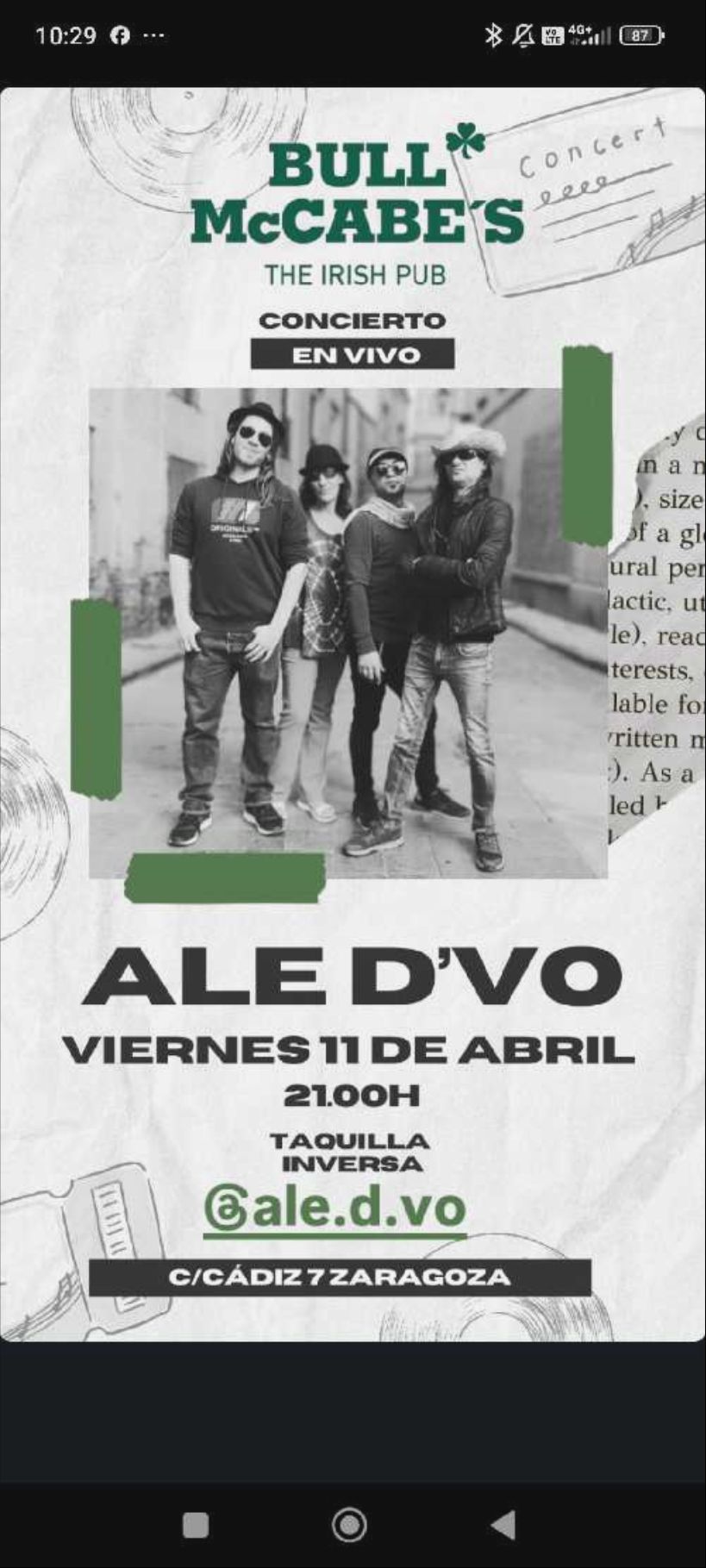 Foto de la banda Ale D Vo 