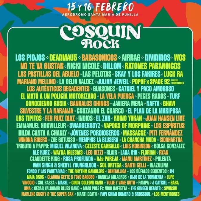 Cosquín Rock Uno de los festivales más esperados de Latinoamérica